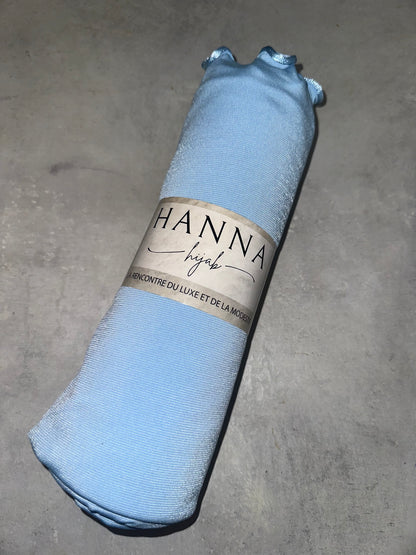 Jersey prenium luxe frisée - Skyblue