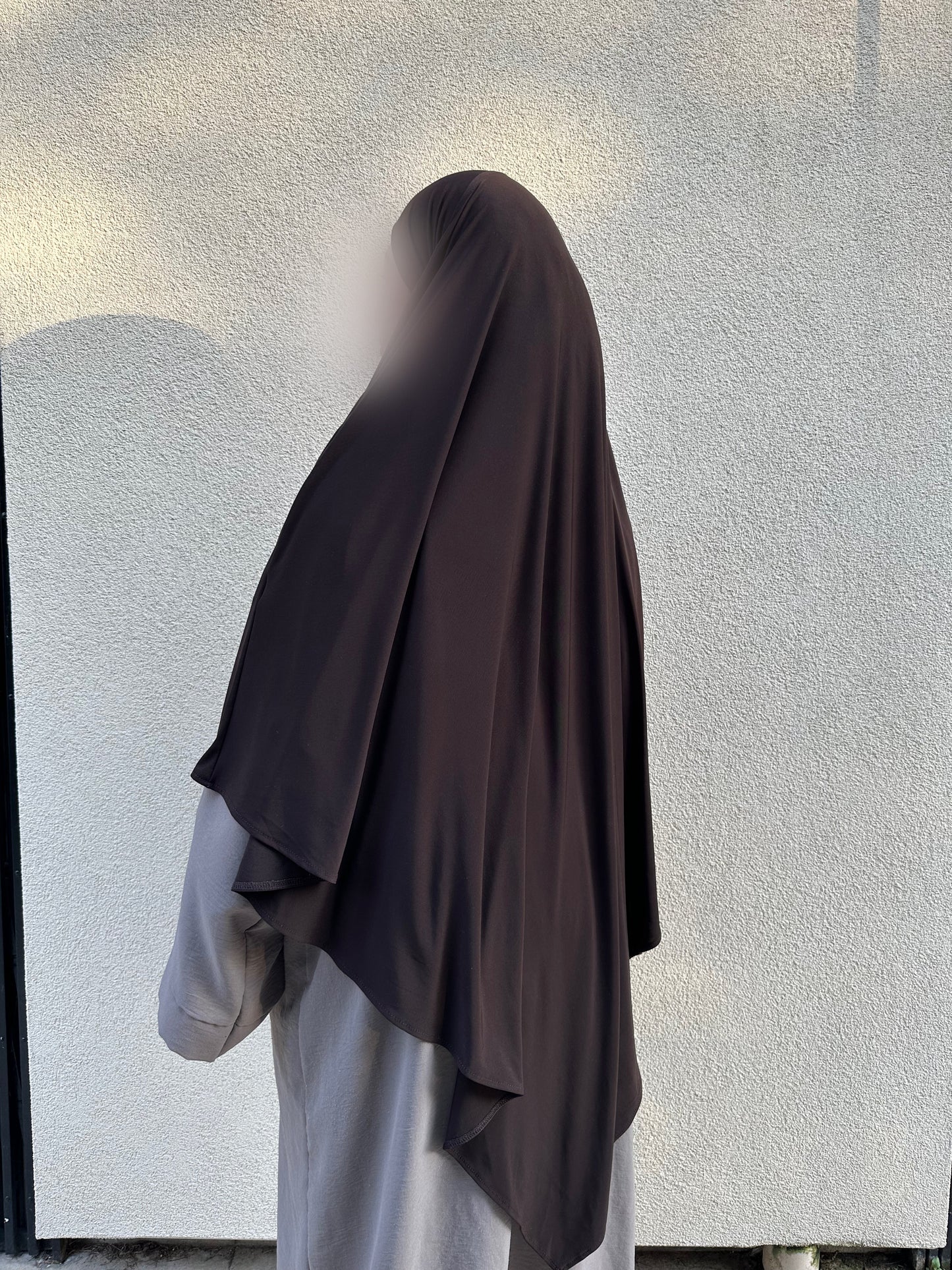 Khimar Jersey Premium luxe - Chocolat